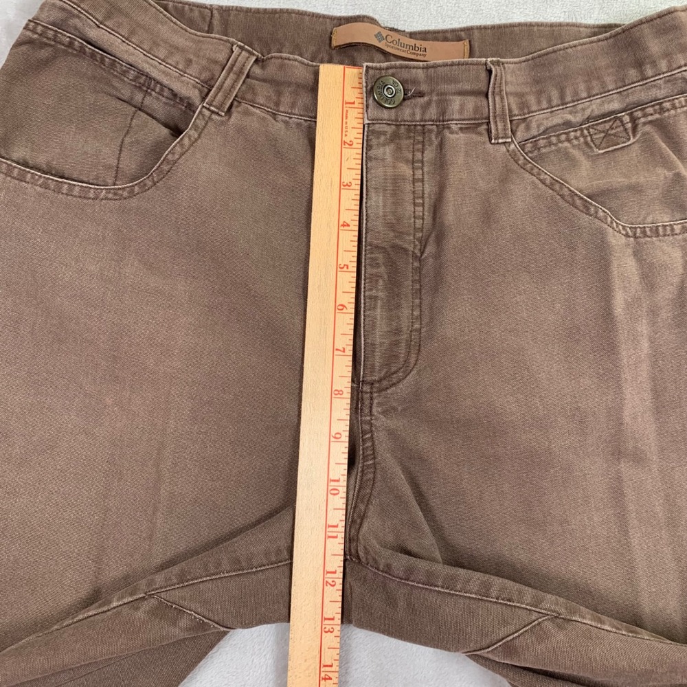 Columbia River Lodge Canvas Pants Men 34x29* Brown Straight Leg Outdoors Hunting - Picture 6 of 9